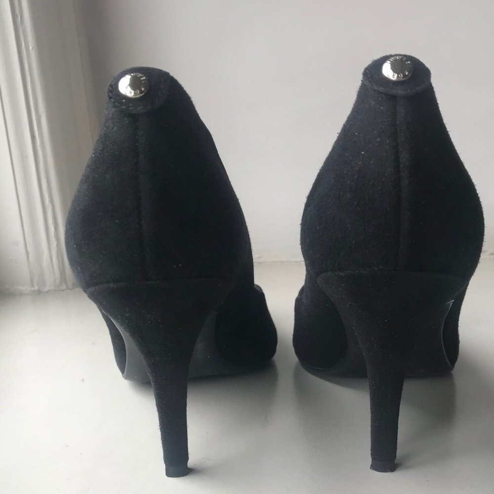 MICHAEL Michael Kors Black Suede High Heel Pump - Picture 2 of 7